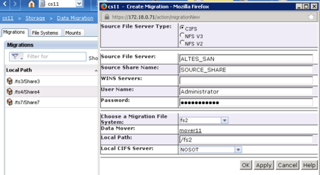 Einrichten der CIFS- Migration bei einer EMC VNX